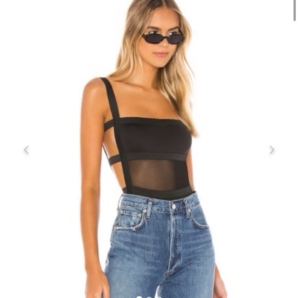Superdown camille strappy back bodysuit